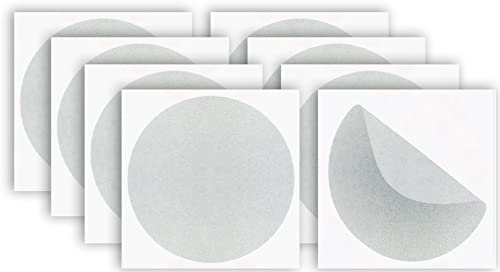 Autocollants Anti-Collision pour Vitre 8 Cercles Vinyle Adhésif Anti-Choc des Personnes et Oiseaux pour Fenêtre Verre Vitrine (12 cm, mat)