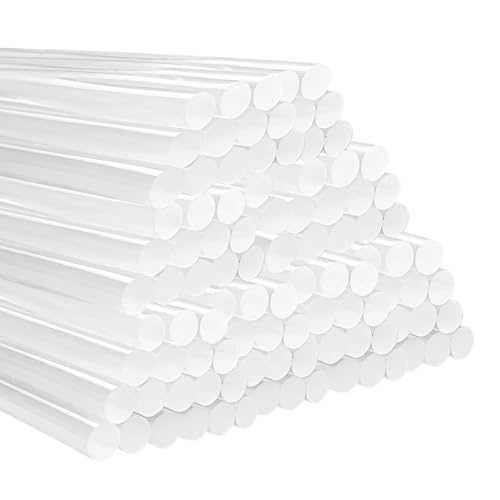 Xpieoyrm 100 Pièces 11x 200 mm Baton de Colle Chaude, Adhésif Transparent pour Pistolet à Colle Chaude, Bâton de Colle Chaude Transparents, Avec la plupart des pistolets à Colle, pour Bricolage