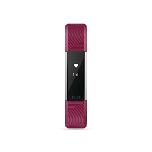 Fitbit - Alta HR - Bracelet d’activité forme au quotidien : jusqu’à 7 jours d’autonomie - Rose (Fuchsia) - Taille: S