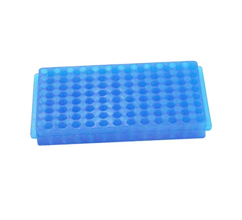 Support à fioles double panneau 96 positions pour tubes de microcentrifuge 0,2-1,5 ml
