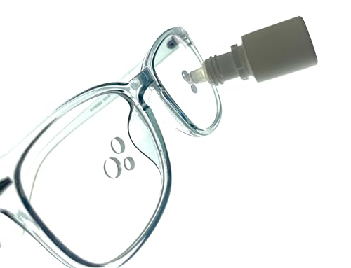 Aide Verseur de gouttes oculaires, Lunettes pour l'Application de Collyres/Gouttes, idéal pour les seniors et enfants, Guide gouttes pour les yeux, en Bleu