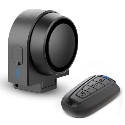 XIAOKOA Alarme Antivol, Alarme Intelligente à Télécommande sans Fil, Alarme de Capteur Intelligent de Vibration étanche, pour Vélo/Moto/Véhicule électrique/Scooter