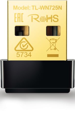 TP-Link Clé WiFi Puissante N150 Mbps, nano adaptateur USB wifi, dongle wifi, compatible avec Windows 11/10/8.1/8/7/XP/Vista, Mac OS X 10.9-10.13, Linux., TL-WN725N