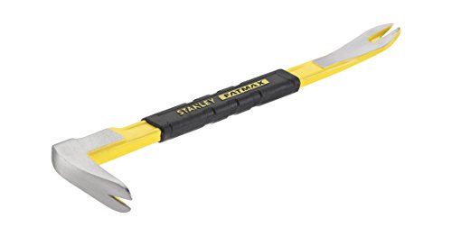 Stanley Fmht1-55010 Arrache-Clous Gamme FatMax - Pinces Biseautées - Acier Au Carbone - Tête Plate - Poignée Plastique - Finition Antiglisse Pour Un Meilleur Levier