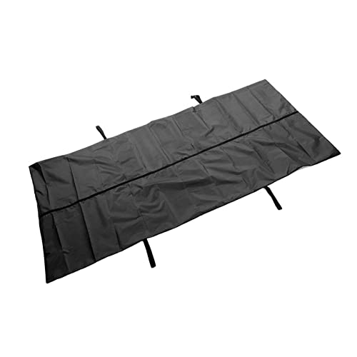 Pssopp Sac Mortuaire de Cadavre, Sac de Rangement de Corps en Tissu Oxford Imperméable d'urgence pour Hôpital à Domicile (Noir) (210 * 75 CM)