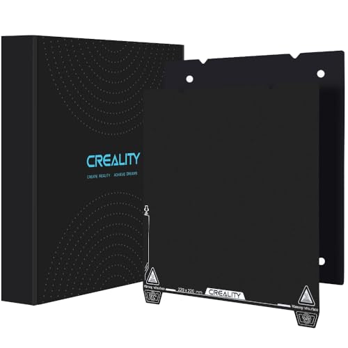 Creality Ender 3 V3SE, plate-forme d'imprimante 3D, 235 x 235 mm, magnétique, flexible, en acier à ressort, texturé, pour Ender 3/3 S1/3 Neo/3 V2 Neo/3 V3 KE CR 10 SE K1