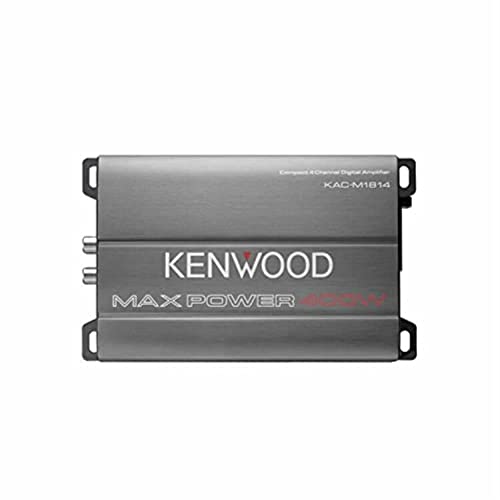 Kenwood KAC-M1814 Amplificateur Compact numérique 4 canaux, Classe D, 45W x 4,Puissance Max 400W, Compatible Marine