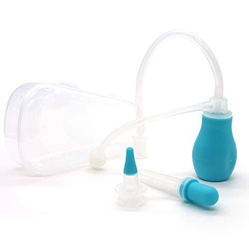 Aspirateur de sécrétions nasales TALINU avec pompe pour bébés et enfants en bas âge - comprenant une pipette et un tube supplémentaire