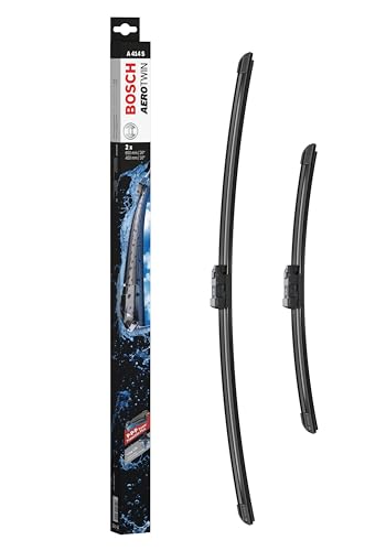Bosch Balais d'Essuie–Glace Plats Aerotwin A414S, Longueur: 650mm/400mm – 1 Paire de Balais avant