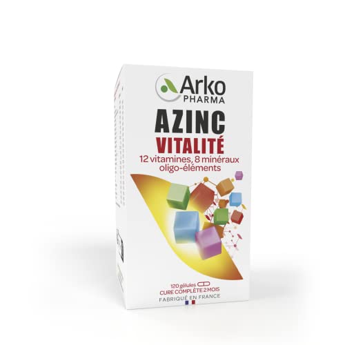 Azinc® Vitalité - Réduit la fatigue due au surmenage, soutient les performances intellectuelles, dès 15 ans - 120 gélules