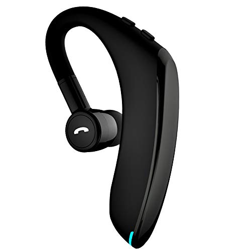 v5.0 Ecouteur Bluetooth sans Fil,22 Heures kit Bluetooth Oreillette Sport avec HD Micro,Temps de Jeu: 18-22 Heures,Support Oreille Gauche/Droite, Angle Réglable à 180°,pour Office/Business/Trucker