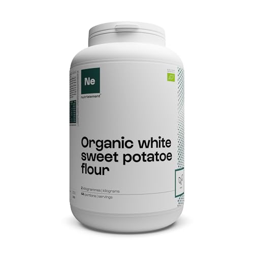 Nutrimuscle - Farine de patate douce - 2 kg - Sans gluten - Indice glycémique modéré - Certifié Agriculture Biologique - Riche en vitamines, minéraux et anti-oxydants