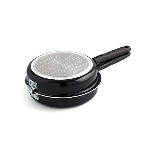 Quid Gastro. Poêle double spéciale pour omelette espagnole 24 cm Noir