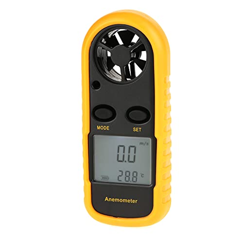 Mètre De Vent, Anémomètre Numérique Portable Jauge De Vitesse Du Vent Thermomètre De Vent DéBit De La Vitesse De La Température Thermomètre Thermomètre Débitmètre De La Vitesse De L'Air