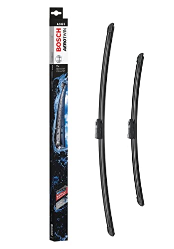 Bosch Balais d'Essuie–Glace Plats Aerotwin A102S, Longueur: 650mm/475mm – 1 Paire de Balais avant