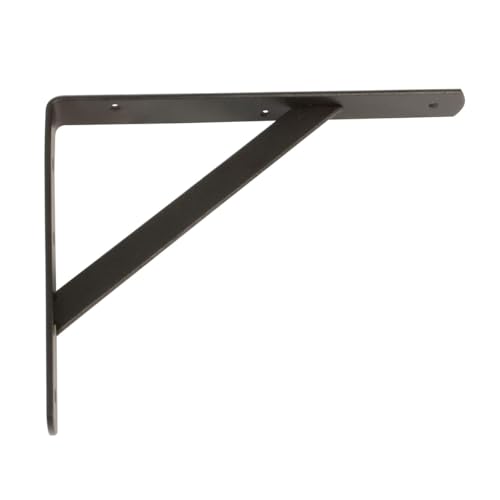 Amig - Équerre d'étagère murale | Console pour étagère | Support étagère en Acier | Coleur: Noir | Dimensions: 400 x 275 | Poids max.: 225 kg