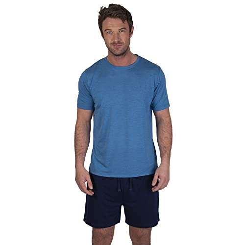 Light & Shade LSSET032 Ensemble Pyjama pour Homme, Bleu, L