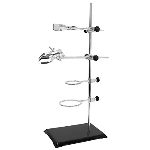 Table Élévateur Labo - Plateforme Aluminium 20x20cm, Hauteur Réglable 82-310mm, Capacité 10kg