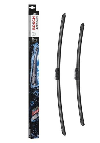Bosch Balais d'Essuie–Glace Plats Aerotwin A225S, Longueur: 650mm/550mm – 1 Paire de Balais avant