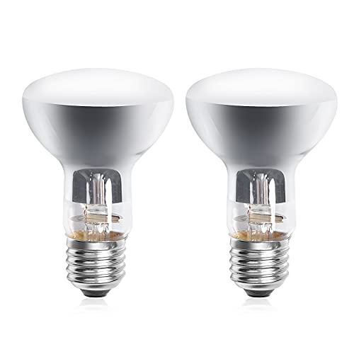 DoRight E27 Reptile Ampoules Chauffantes 50W, Dimmable Rétro Éclairage Infrarouge Lampe De Chaleur Ampoule Spot Basking Pour Dragon Barbu, Lézard, Tortue, Reptiles & Amphibiens, 2 paquets