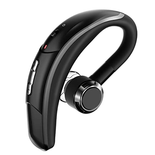 Oreillette Bluetooth 4.1 sans Fil en Voiture Kit d'oreillette Bluetooth avec Microphone Réduction du Bruit d'appel CVC 6.0, 280H d'Autonomie Casque d'écoute sans Fil, pour Bureau/Conduite (Sliver)