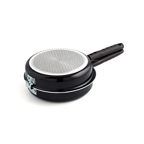 Quid Gastro. Poêle Double spéciale pour Omelette espagnole 20 cm Noir