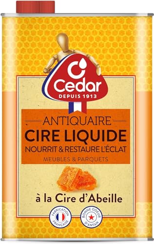 O'Cedar - Cire D'Abeille Liquide - Incolore - Nourrit et Restaure L'éclat - Meubles en Bois - Sol Parquets Vernis, Stratifiés, Vitrifiés - Nettoyant - Vernis - Fabriqué En France - 700 ml