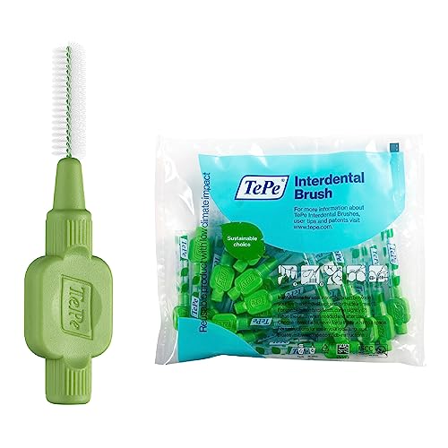 TePe Brossettes interdentaires Original - Nettoyage facile des espaces interdentaires - 1 x 20 brossettes - Diamètre 0,8mm - Vert