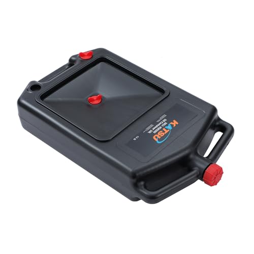 KATSU Conteneur de vidange et de recyclage d'huile/liquide 10 litres portable, noir 450260