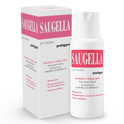 Saugella - Poligyn - Soin lavant intime -Ménopause - Soulage les désagréments et démangeaisons intimes - 250ml
