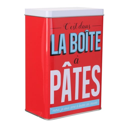 COOK CONCEPT - BT6703 - Boite de Conservation Ma Boite à Pates Cuisine Conservation Boite Metal Contenant Tin Box