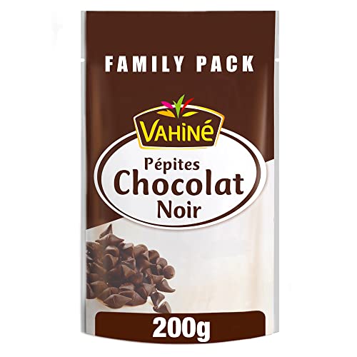 VAHINE - Pépites de Chocolat Noir 200 g (Family Pack) (l'emballage peut varier)