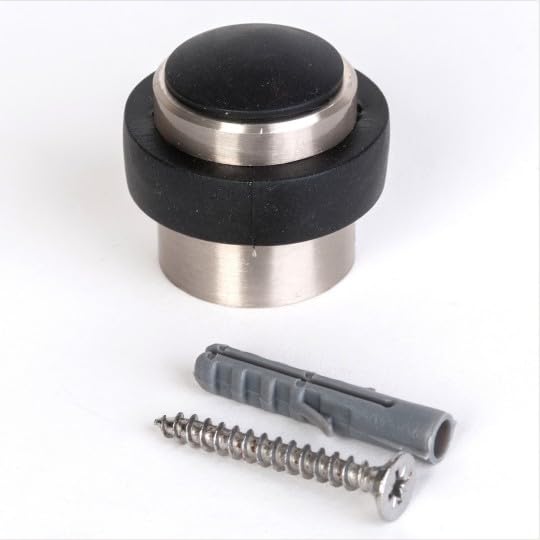 Butoir de Porte 37 x 37 mm - Couleur Inox