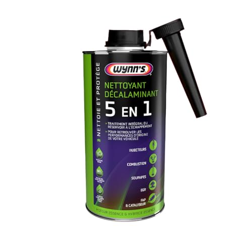 Wynn's Nettoyant Décalaminant Essence - Nettoyage Complet Injecteurs, Soupapes et Chambre de Combustion - Réduction des Émissions et Économie de Carburant - 1L