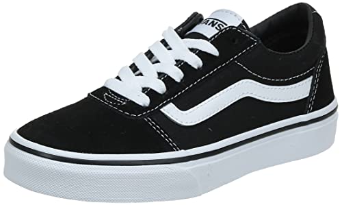 Vans Mixte enfant Ward Suede/Canvas Basket, Suede Canvas Black White, 39 EU