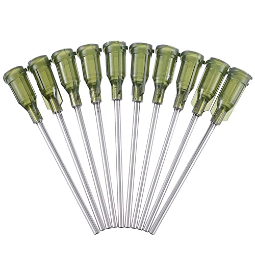 10pcs Disppensing Aiguilles Syringe Pointe Aiguille De 1,5 'Longueur 14 Seringues De Calibre