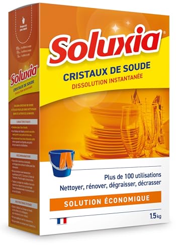 Cristaux de Soude - Dissolution Instantanée - 1,5Kg,