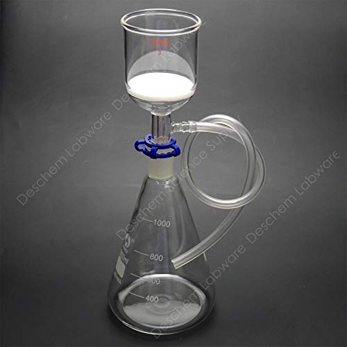 Lot 5 Entonnoirs Verre Laboratoire 30 à 75mm - Filtres Triangulaires Chimie Réutilisables