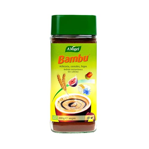 A.VOGEL Bambu - Substitut de Café Instantané Bio - Boisson Soluble, Sans Caféine et 100% Naturel - Fruits et Céréales Torréfiées - À Consommer chaud ou Froid - 200g