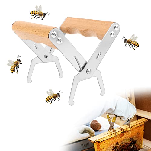 Outils de L'Apiculture Pince de Cadre Beehive Poignée de Cadre d'Abeille Lifter Capture Gripper Apiculture pour Prendre le Miel Facilement et d'Eviter les Piqûres d'Abeilles