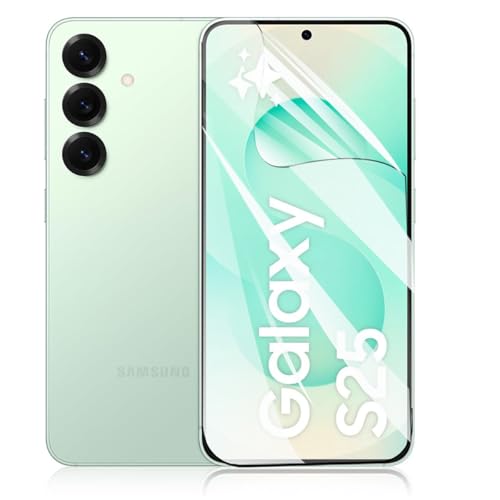 [2 pcs] Films de Protection d'écran en Hydrogel pour Samsung Galaxy S25 5G, [HD] Film de Protection en Transparent TPU Souple [Pas de Verre Trempé]