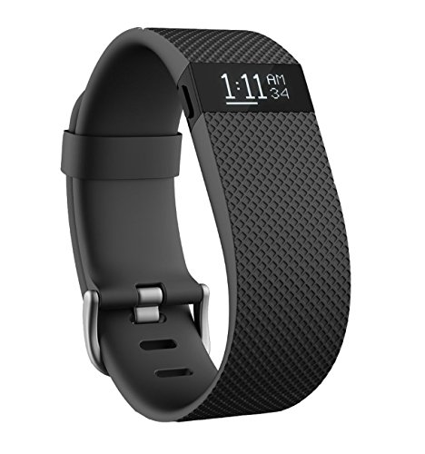 Fitbit Charge HR Bracelet tracker d'activités/sommeil Noir Taille L