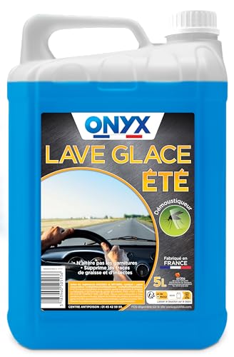 Onyx - Lave Glace Été Démoustiqueur - Nettoyant pour Pare-Brise - Dégraissant - Fabrication Française - 5L