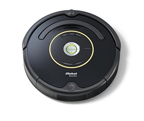 iRobot Roomba 650 Aspirateur Robot, système de nettoyage puissant avec Dirt Detect, aspire tapis, moquettes et sols durs, idéal pour les poils d'animaux, nettoyage sur programmation, noir