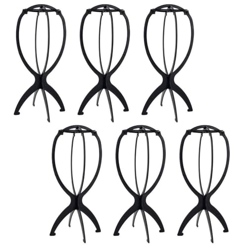 6 Support durable pour perruques, Support de chapeau Porte-perruque 36 x 16 cm / 14,2 ”x 6,3”
