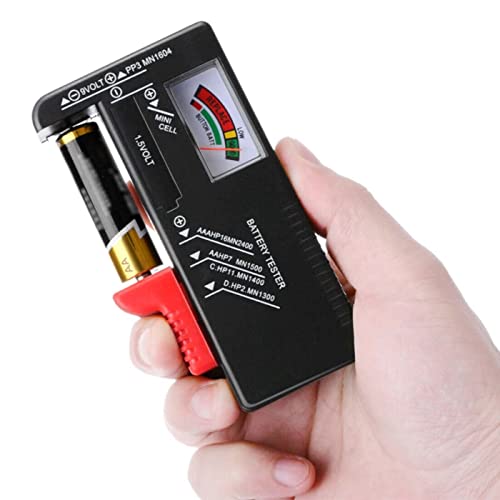 ZHITING Testeur de Piles Universel,Testeur de Piles numérique,pour AA AAA C D 9V Batteries à clé à clé 1.5Vcontrôleur de tension de batterie