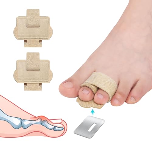 Pozpo Tech Redresseur pour Orteils en Marteau, Correcteur Orteils pour Femmes, Bandages D'orteils en Marteau - 2 en paquet
