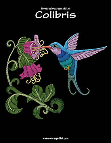 Livre de coloriage pour adultes Colibris 1