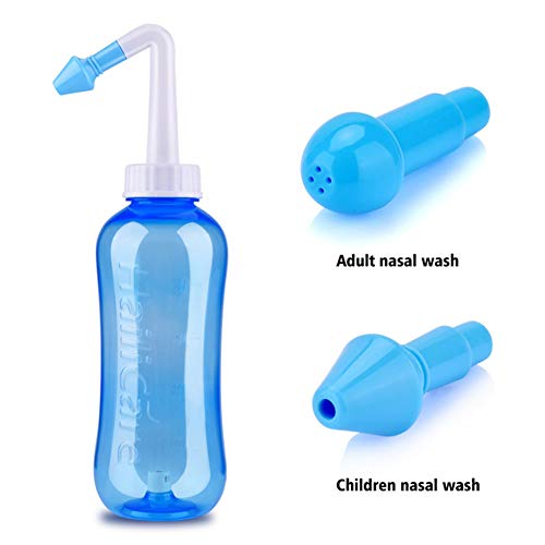 Neti Pot Yoga 200 Ml – Système D’Irrigation Nasale Doux Et Efficace Pour Soulager Allergies Et Sinus – Plastique Sans BPA