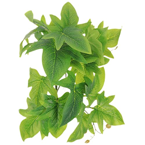 HOMOBABE Plantes Suspendues Artificielles pour Terrarium Reptile Décoration Réaliste avec Ventouses pour Lizards et Amphibiens